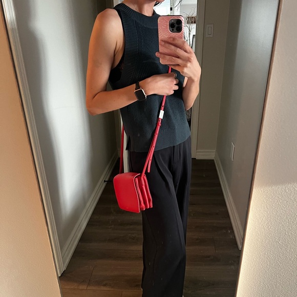 Aritzia Auxiliary red orange leather purse - Picture 14 of 15